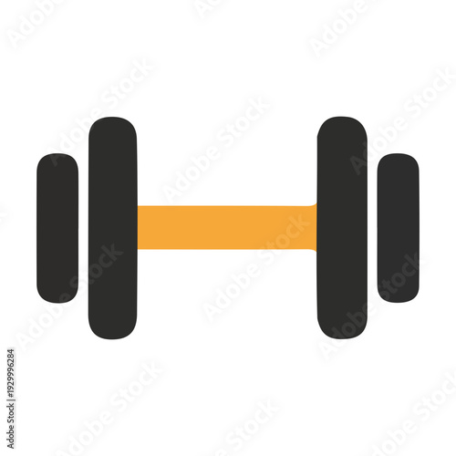 Dumbbell Icon Isolated
