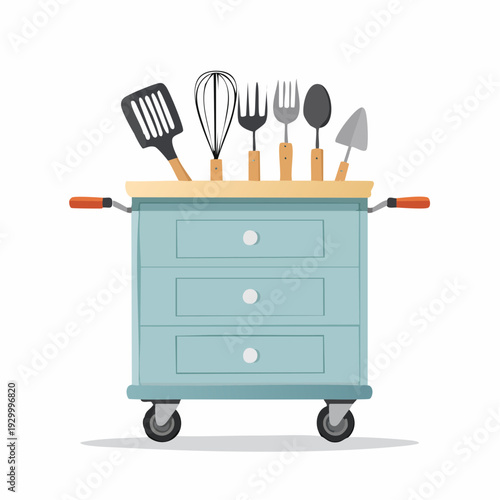 set of kitchen utensils