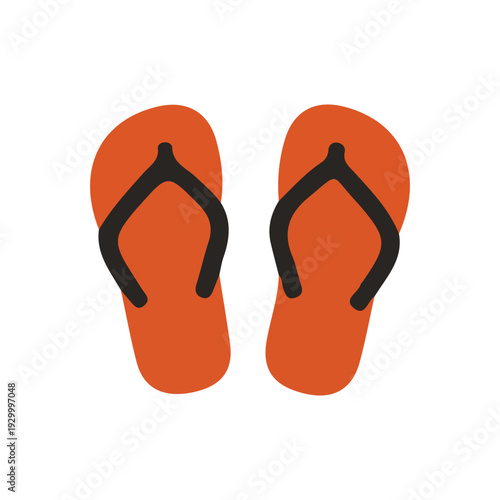 Orange Flip Flops Icon