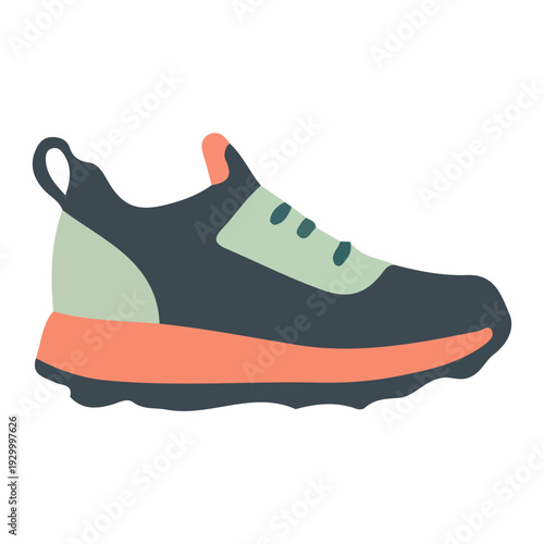 Running Shoe Icon Illustration