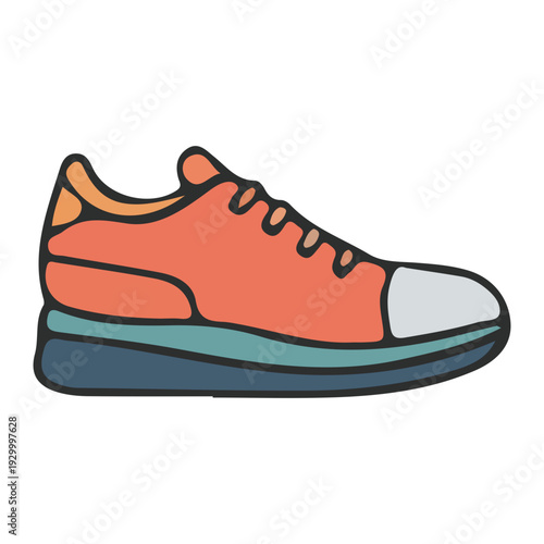 Running Shoe Icon Illustration