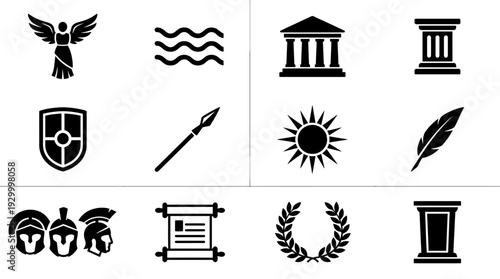 Ancient greek and roman symbols