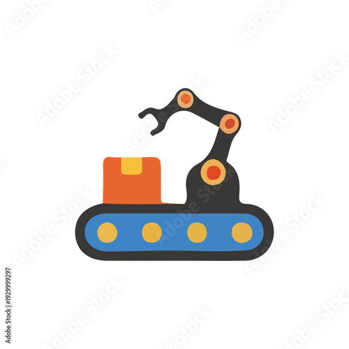 Robotic Arm on Conveyor Belt