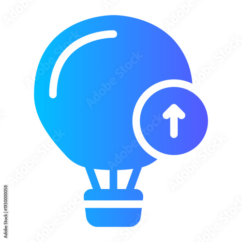 up arrow gradient icon