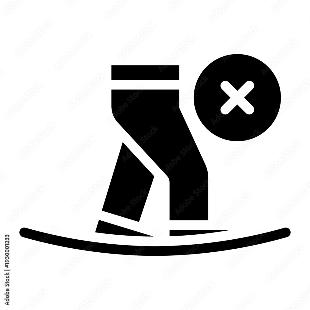 Fototapeta premium danger glyph icon