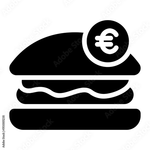 euro glyph icon