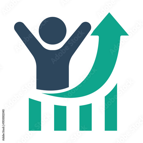 Motivation solid icon. Icon related to growth. success elements vector illustration. Transparent background