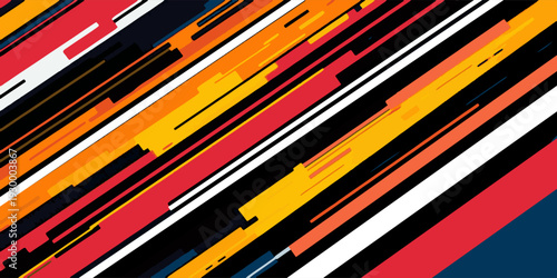 Spotrs background pattern Is becoming popular, simple geometric shapes, clean lines, trendy color palette, minimal background.