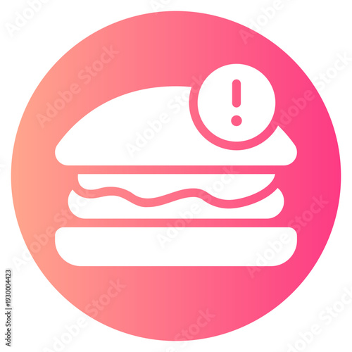 warning gradient icon