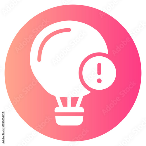 warning gradient icon