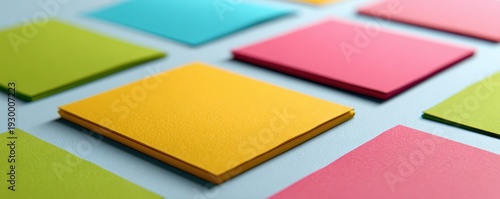 Colorful annotation stickers enhancing printed ux layouts in modern design spaces