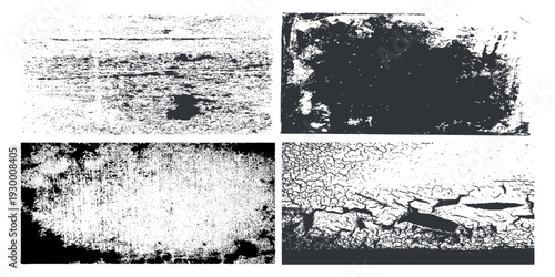 Comprehensive Collection of Abstract Black Dust, Dirty Grunge, and Distressed Texture Stains