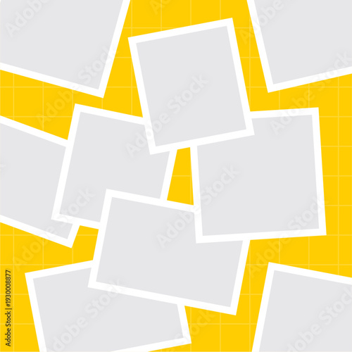 Picture photo Collage grid photo effect template design