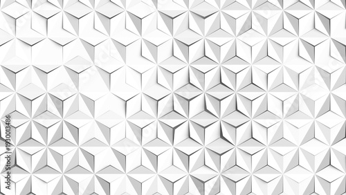 Parametric Geometric Tile Rotation Light 3D Animation