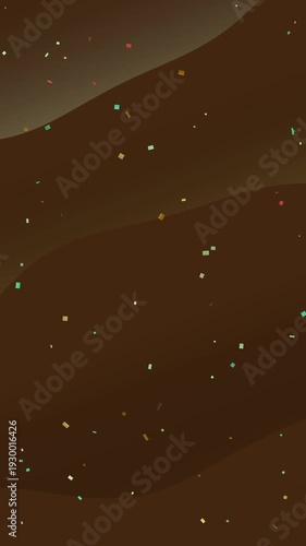 Brown Background with White Dots Animation.
