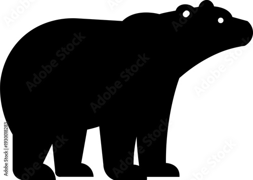 Black Bear Silhouette Icon