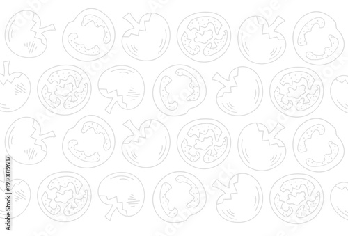 seamless pattern tomato background. doodle tomato pattern Background. tomato doodle pattern background. vegetable pattern