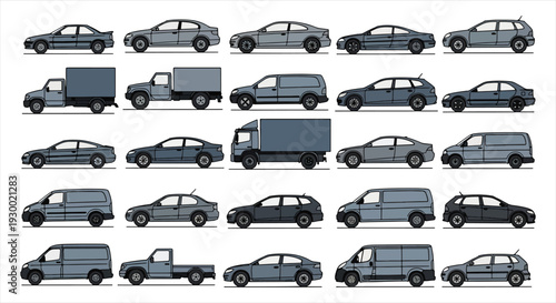 Car Blueprint Design – Automotive Engineering CAD Technical Drawing