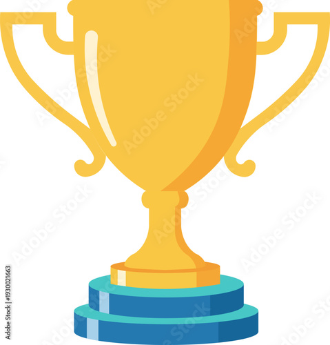 Golden Achievement Trophy Icon