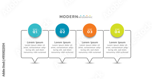 Presentation infographic business template design