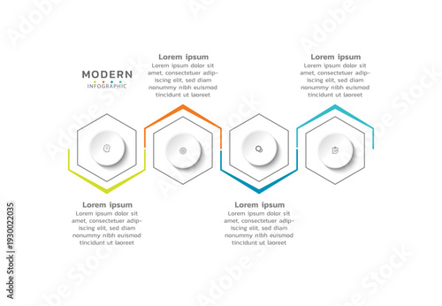 Presentation infographic business template design