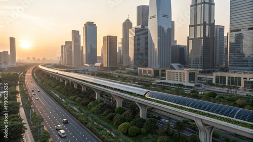 a futuristic vision of the Gurugram Metro in India