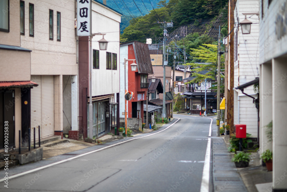 Obraz premium Summer in Naruko Onsen, Miyagi Prefecture, Japan