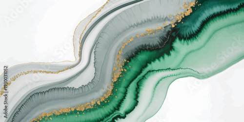 Green and Grey Marble Watercolor Mash-up Texture
