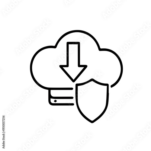 Cloud Security Icon