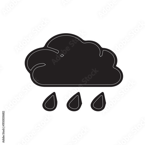 Rainy Weather Cloud Icon