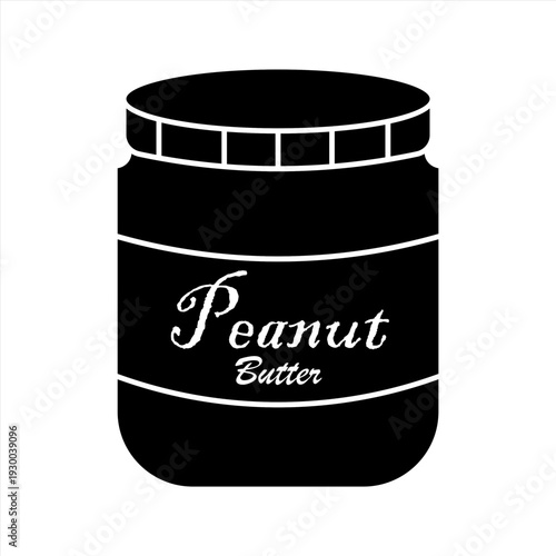 Peanut butter icon on white background