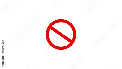 Red circle with a diagonal line Free Download Red circle with a diagonal line - GFXLoad