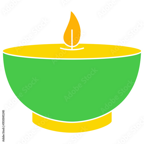 Oil Lamp Illustration