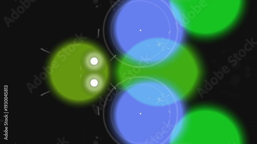 Animating Abstract Circles Creating Gentle Colorful Motion
