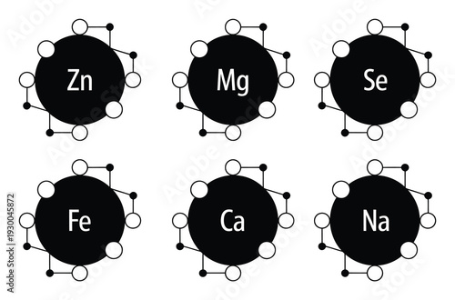 Chemical Symbols with Atomic Structure Diagrams