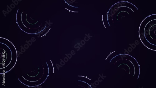 Observing Abstract Light Circles in a Dark Studio