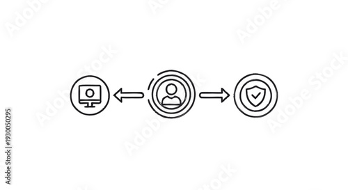 Digital Security and User Data Protection Concept.