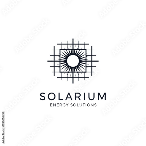 Solarium Energy Solutions Logo Design Element.