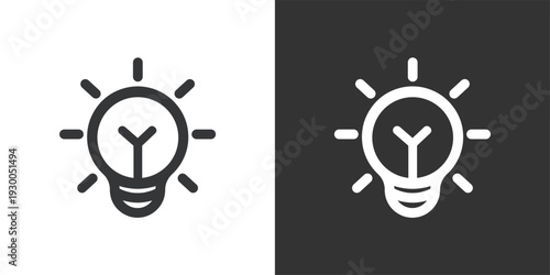 Idea and Creativity icon. Solid glyph series icon