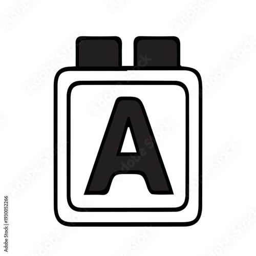 Letter A Building Block