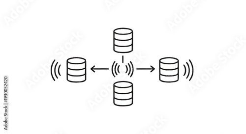 Distributed Database System with Network Connectivity.