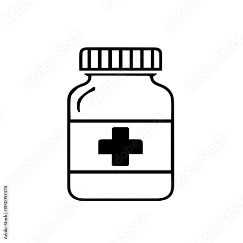 Medicine bottle icon