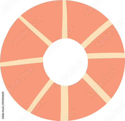 Inflatable Pool Float Vector Summer Illustration