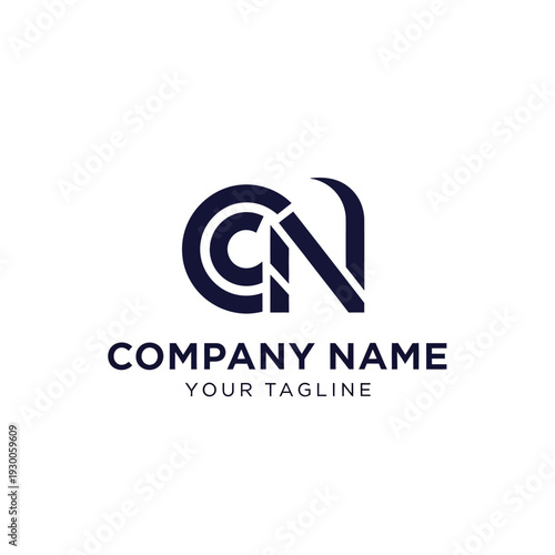 Modern Company Logo Template with Placeholder.