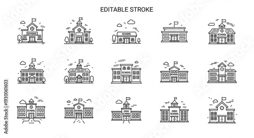 Futuristic City Architecture Sketches Collection.