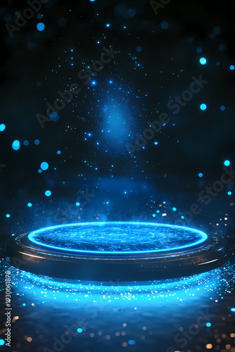 Abstract Futuristic Technology Platform