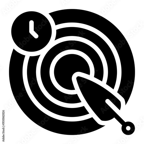 time glyph icon