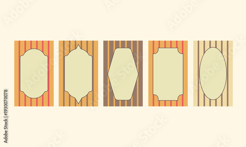 Retro Vintage Classic Background Collection Set