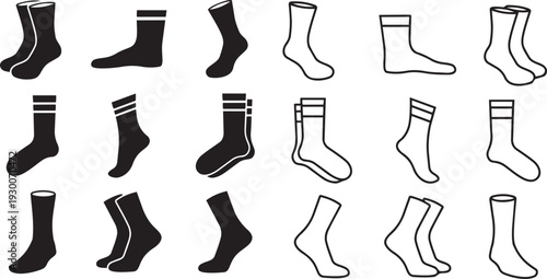 Stylish Socks: An assortment of trendy socks, a basic essential, each meticulously designed for both comfort and elegance. They are essential to your wardrobe and for daily use.