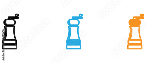 Chess pieces with varying colors and designs on a plain background isolated on transparent background, Vector